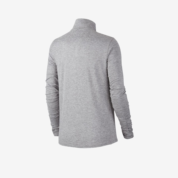 Nike women’s element zip running top, gray color, size small - Picture 2 of 11